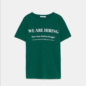 Zara Hiring Fashion Blogger Tee 🍾